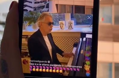 Coronavirus, Bocelli da brividi canta con Ferragni e Fedez