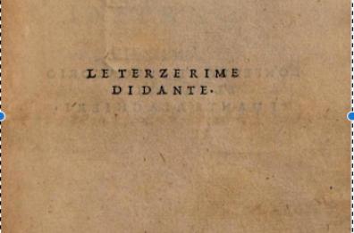 "Le terze rime di Dante" con Aldo Manuzio ne "La Magna Capitana"