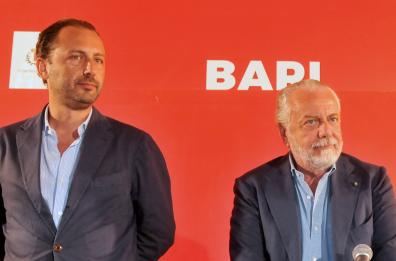 Bari, anche Aurelio De Laurentiis con il figlio Luigi al San Nicola: domenica il cinema è sold out