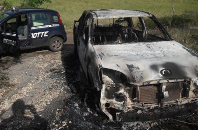 Ruvo, auto rubata e data alle fiamme in zona «Matine»
