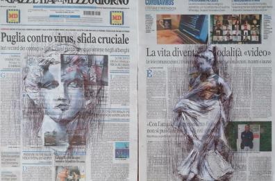 «Disegno la Magna Grecia sulle pagine della 'Gazzetta'»: l'arte della tarantina Giorgia Catapano