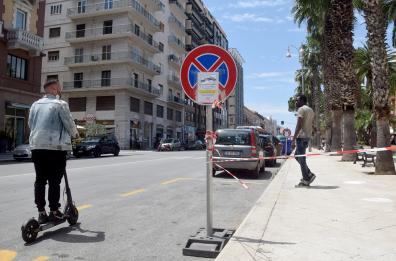 Bari, lavori per la pista ciclabile su Corso Vittorio Emanuele: ecco i divieti di sosta