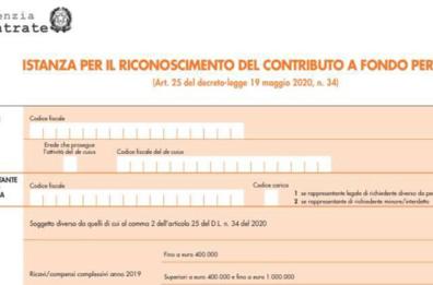 Contributo a fondo perduto, domande dal 15 giugno 2020