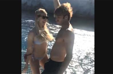 Clizia Incorvaia e Paolo Ciavarro, ballo Isola di Ponza
