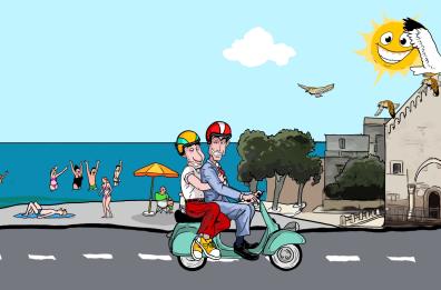 Lo spot per promuovere le bellezze della Puglia: Toti e Tata diventano cartoon