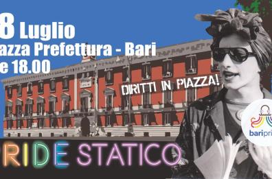 «Bari pride» niente sfilata, solo bandiere arcobaleno