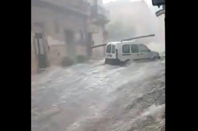 SICILIA - Nubifragio e tromba d'aria a Scordia e Ramacca nel Catanese