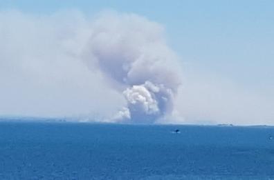 Incendio in area Oasi Lago Salso: Vigili del Fuoco in azione, attesi canadair