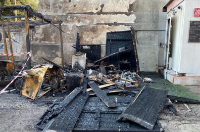 San Severo, malavita scatenata: incendiato chiosco nella Villa Comunale