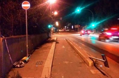 Trani, pista ciclabile sempre molto pericolosa