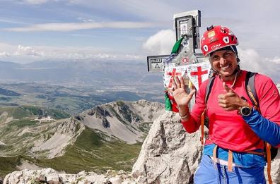 Biccari, l'alpinista Tamara Lunger scala il monte Cornacchia 