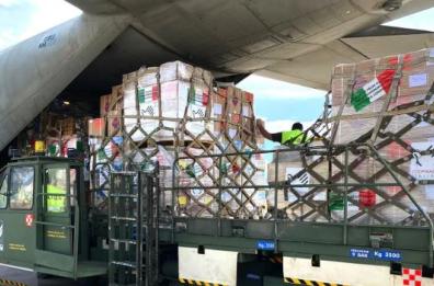 Brindisi, partito volo umanitario per Beirut dalla base Unhrd
