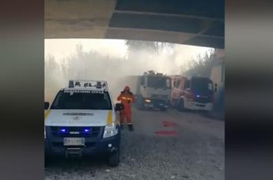 LAZIO - Incendio a Roma: chiuso Viadotto della Magliana
