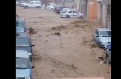 SICILIA - Barcellona Pozzo di Gotto, nubifragio causa inondazione