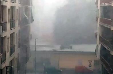 PIEMONTE - Nubifragio a Torino con raffiche di vento