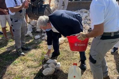 Carpino, posata prima pietra per costruzione elisuperficie Asl
