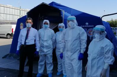 Bari, nuova tenda della Protezione Civile al Di Venere: è la seconda postazione per tamponi