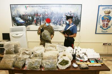 Foggia, operazione interforze: sequestrati 13 chili di droga e 3 persone arrestate 