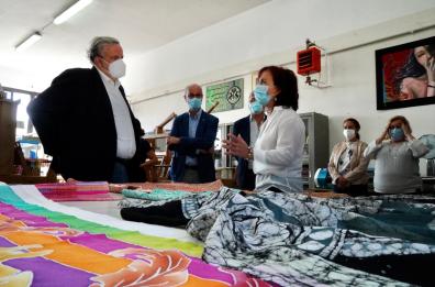 Emiliano, Lopalco e Leo a Parabita per i controlli sulle misure anti-covid nelle scuole