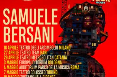 Samuele Bersani torna con un nuovo disco: il 27 aprile 2021 in concerto a Bari