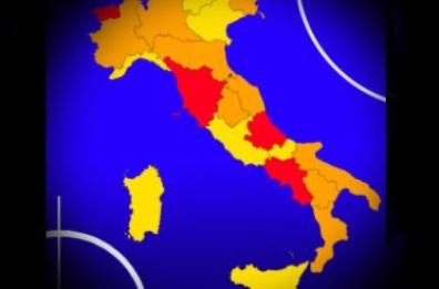 Covid 19, la mappa dei colori: Puglia resta arancione, Lombardia e Piemonte cambiano colore, Liguria e Sicilia gialle