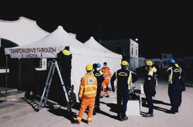 Mola di Bari, pronta postazione «drive in» per eseguire tamponi rapidi 