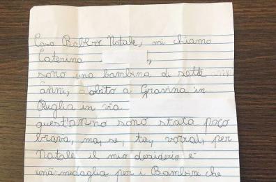 Gravina, «Caro Babbo Natale dai medaglie ai bimbi guariti»