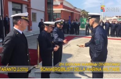 Taranto, ecco i nuovi 24 sommergibilisti della Marina Militare