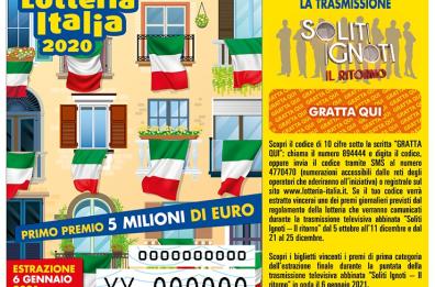 Lotteria Italia, primo premio a Pesaro, in Puglia e Basilicata 6 premi da 25mila euro. L'elenco completo dei tagliandi