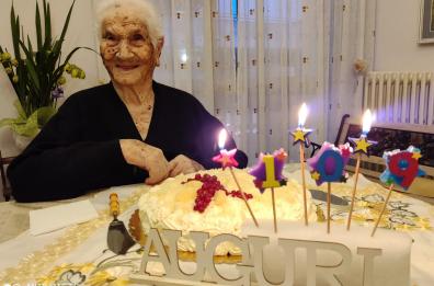 San Pancrazio, nonna Rosa festeggia con la famiglia i 109 anni di vita