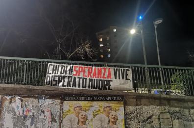 Potenza, appeso striscione contro ministro Speranza in via Vaccaro: rimosso in tarda serata