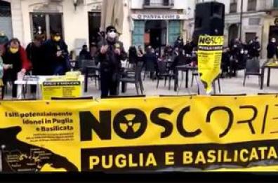 «No deposito scorie»: sit in protesta in 5 città di Puglia e Basilicata 