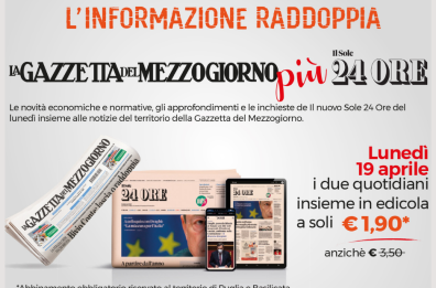 La «Gazzetta» lunedì 19 aprile in edicola con Il Sole 24 Ore a un prezzo speciale
