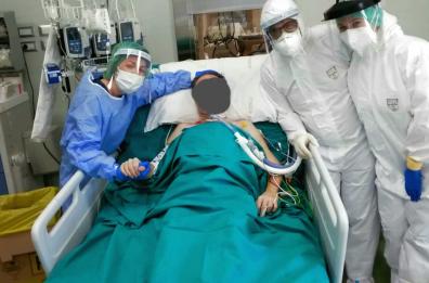Foggia, prima visita di un familiare a paziente Covid 