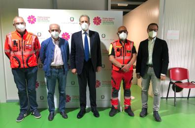 Potenza, al presidente della regione  Vito Bardi seconda dose di vaccino