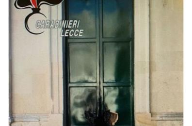 Sogliano  Cavour,  a fuoco ingresso laterale chiesa madre San Lorenzo Martire