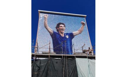 Foggia, un murales dedicato a Paolo Rossi sulle «Case POPolari, belle e intelligenti». «È simbolo di rinascita»