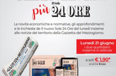 Torna l'abbinamento Gazzetta più Sole 24 Ore 