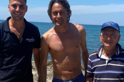 Pippo Inzaghi si gode le gioie della Puglia 