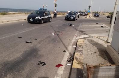 Bari,  si ribalta moto a Torre Quetta un 31enne è in prognosi riservata