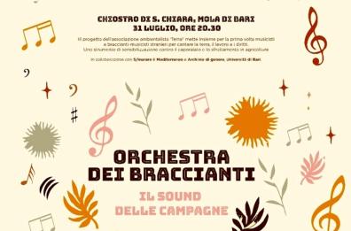 Mola di Bari, il sound delle campagne messo in musica dall'Orchestra dei braccianti