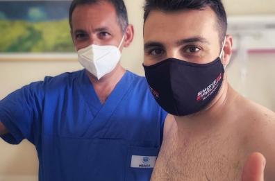 Bari, Iaquinta campione di Super Cup operato al policlinico dopo un incidente a Imola