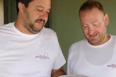 Salvini a Manfredonia, lo chef a domicilio e il sushi d'aragosta