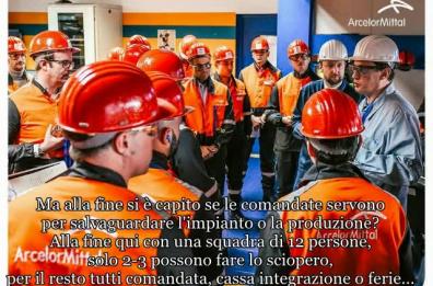 Mittal  «precetta» i lavoratori in vista dello sciopero di martedì. Operaio: «Perché dovremmo farlo?»
