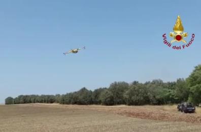 Il Brindisino va a fuoco: in fiamme boschi e ulivi, in azione il canadair