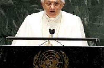 Benedetto XVI all'Onu «Politica per la dignità umana»