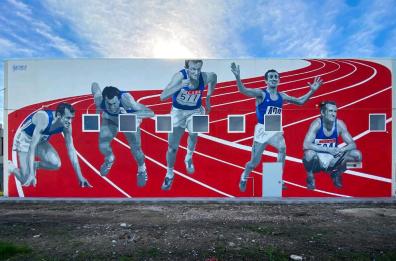 Trinitapoli, Pietro Mennea «vive» nel murales di Geniale