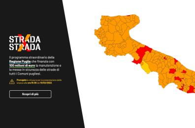 La Puglia StradaxStrada: la mappa dei comuni che beneficeranno dei fondi regionali