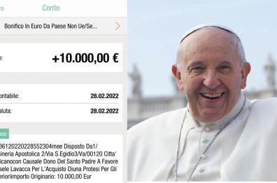 Trani, Papa Francesco risponde all’appello di Raffaele e dona 10mila euro per l'acquisto di 2 protesi