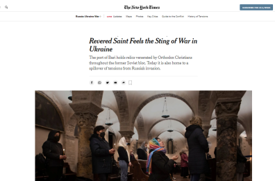 La Basilica di San Nicola di Bari finisce sul New York Times 